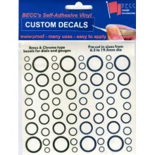 Bezels - Chrome & Brass Bezels for use with Dials & Gauges